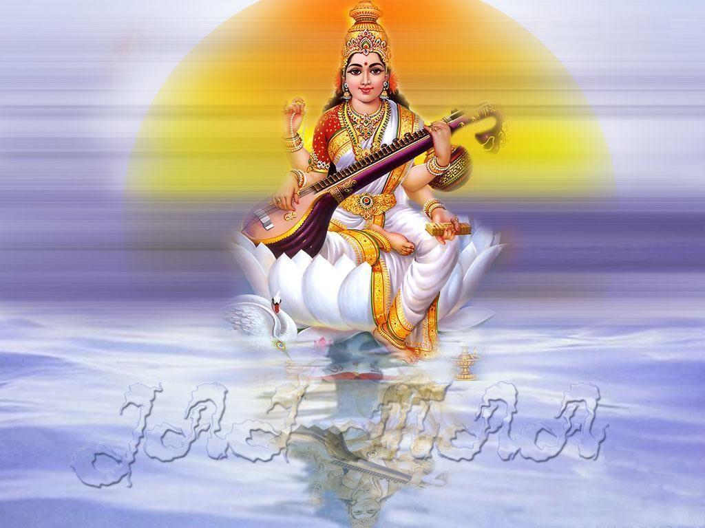 Maa Saraswati Hindu Goddess Saraswati HD Image