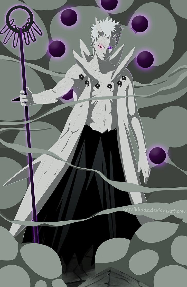 HD wallpaper: Obito six paths wallpaper, Naruto Shippuuden, anime, Uchiha Obito