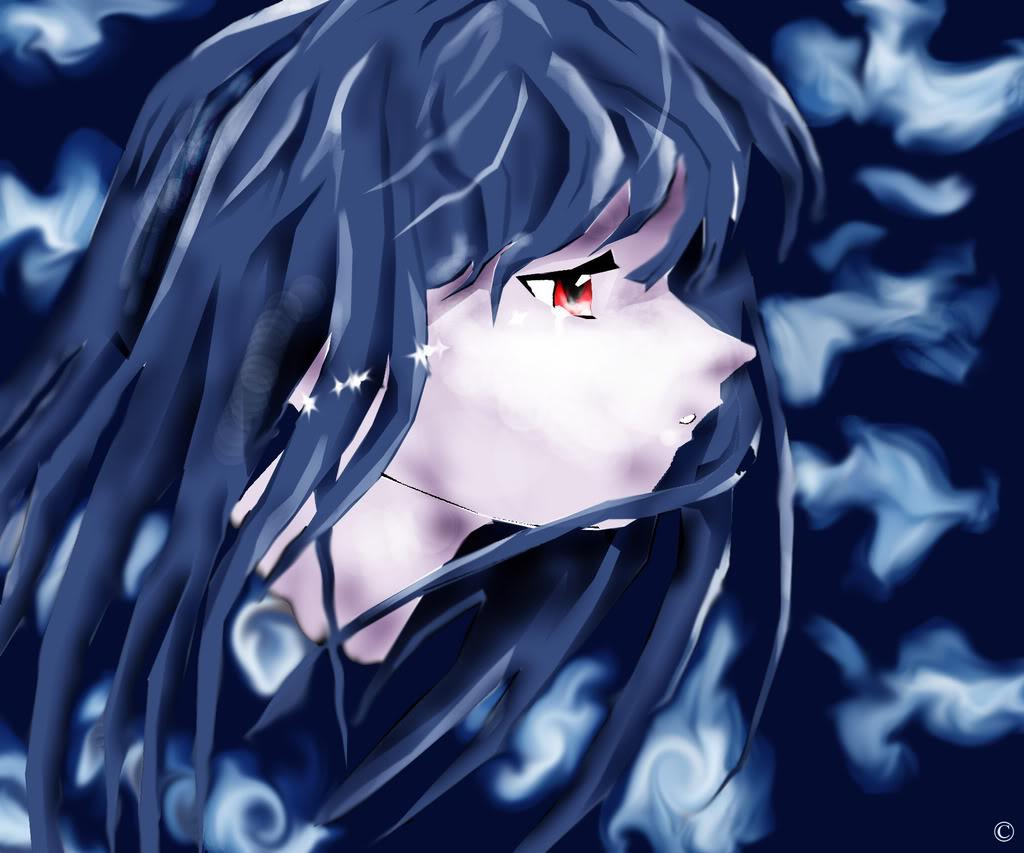 Sad Girl Crying Anime Look Wallpaper