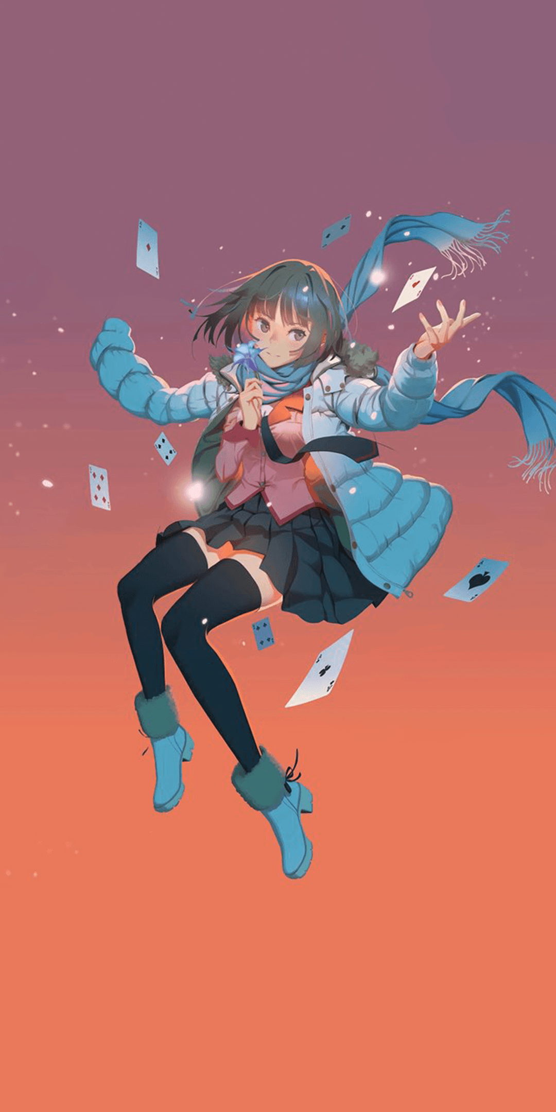 Koimonogatari Light novel cover phone wallpaper (Fixed)