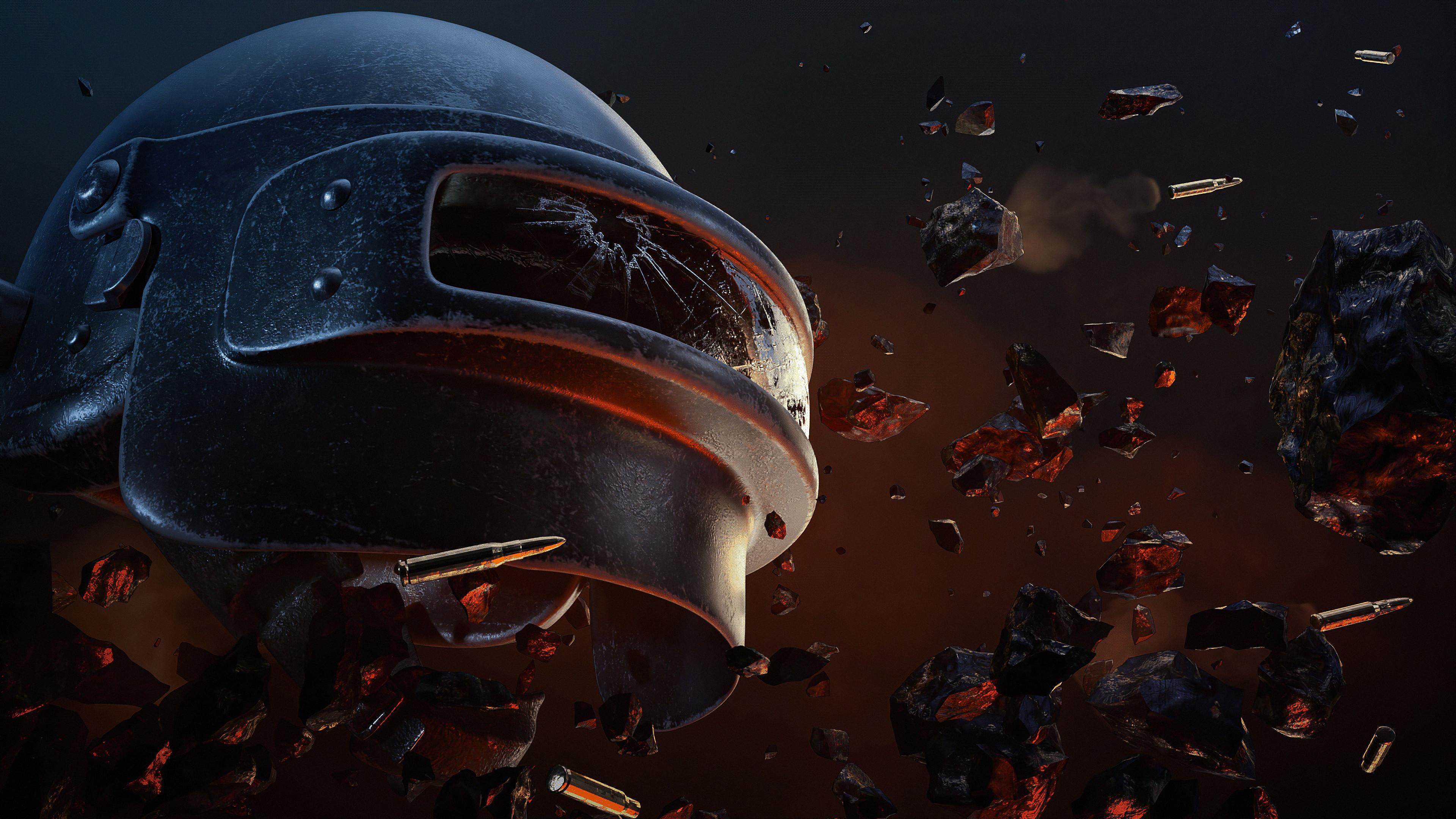 Free download Wallpaper 4k Pubg Helmet 2020 playerunknowns