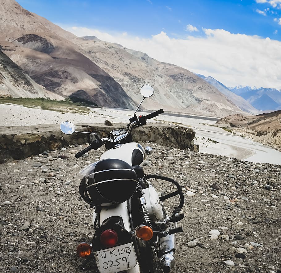 HD wallpaper: valley, bike, leh, ladakh, india, royal, enfield