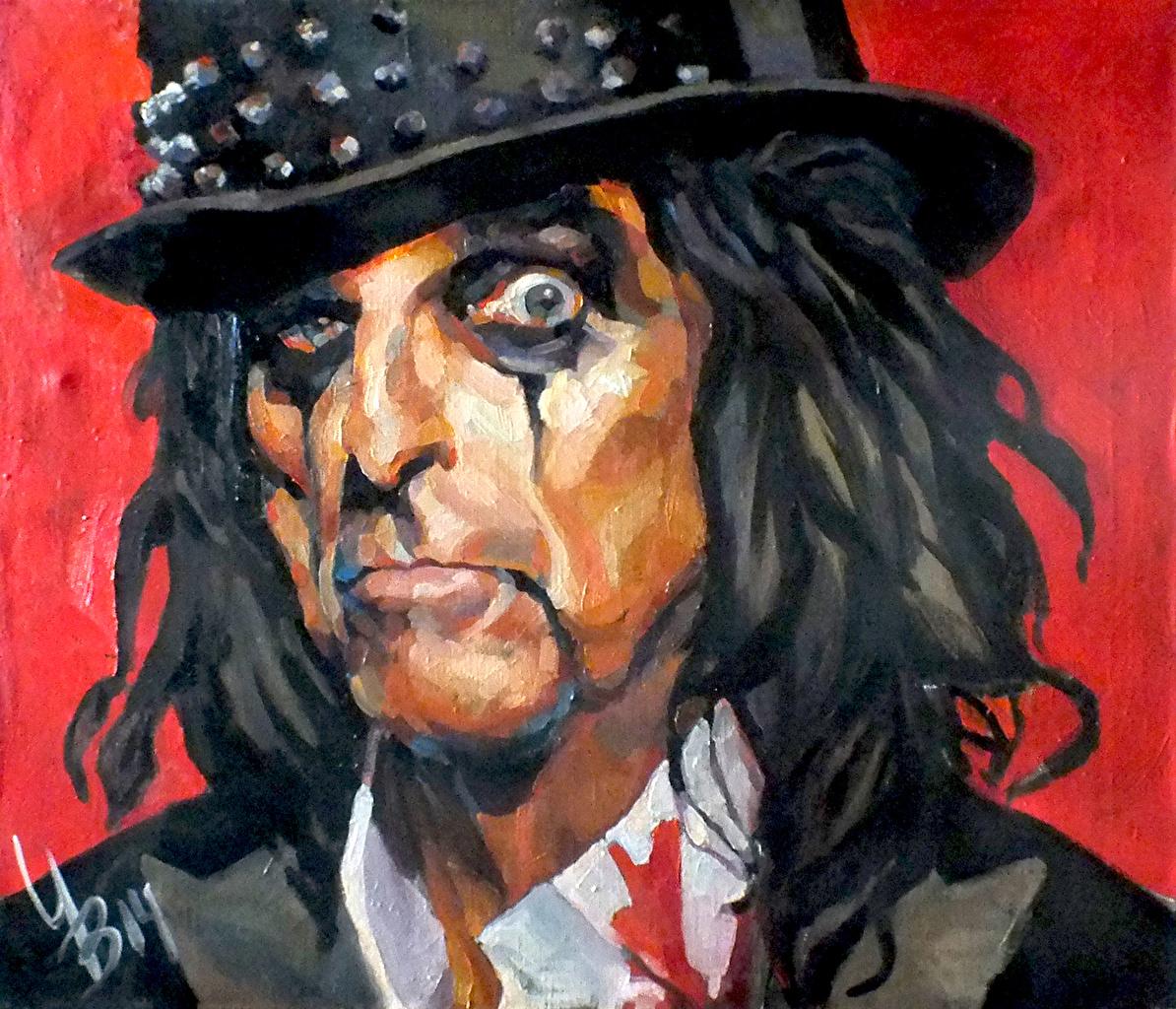 Desktop Wallpaper Men Alice Cooper, (Vincent Damon Furnier) Hat