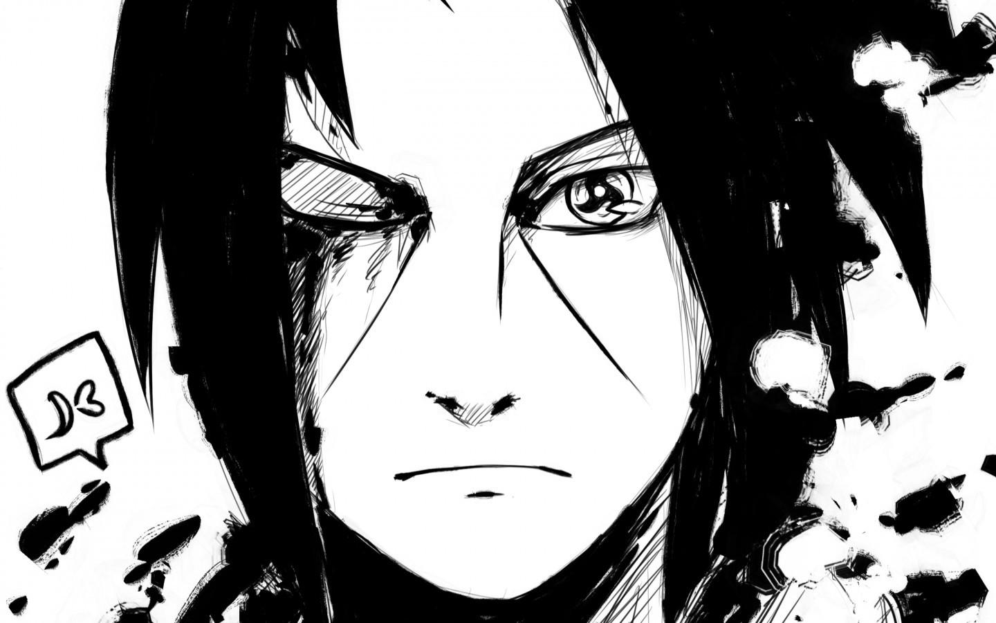 Itachi Black And White Wallpapers - Wallpaper Cave
