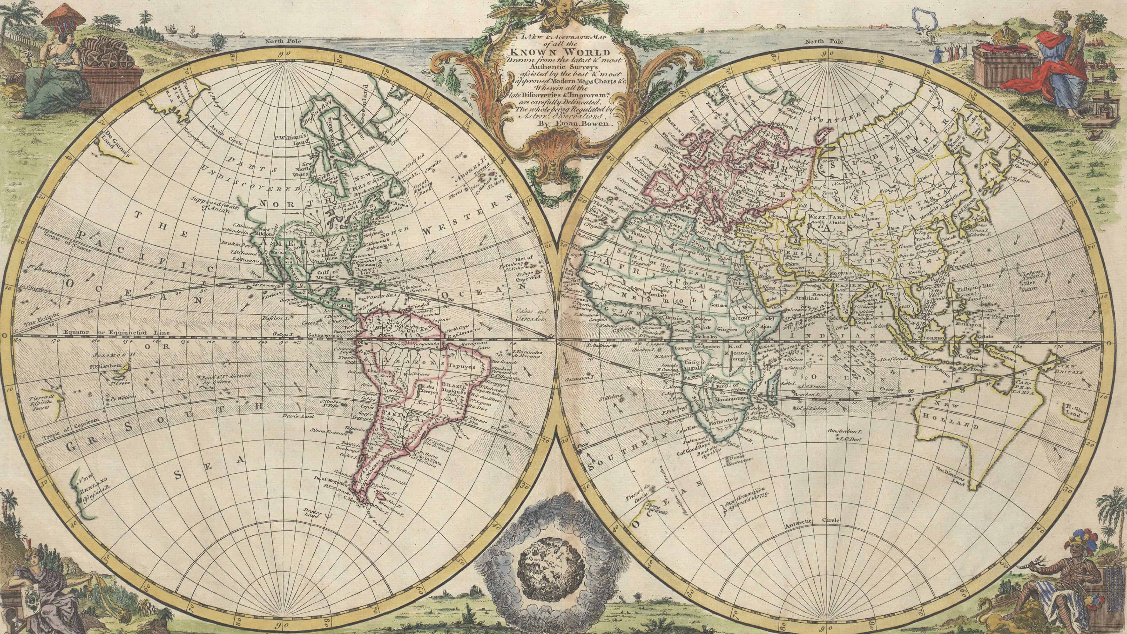 Old World Map Wallpaper 9275