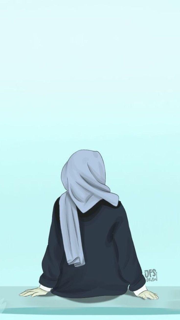 A girl hijab anime