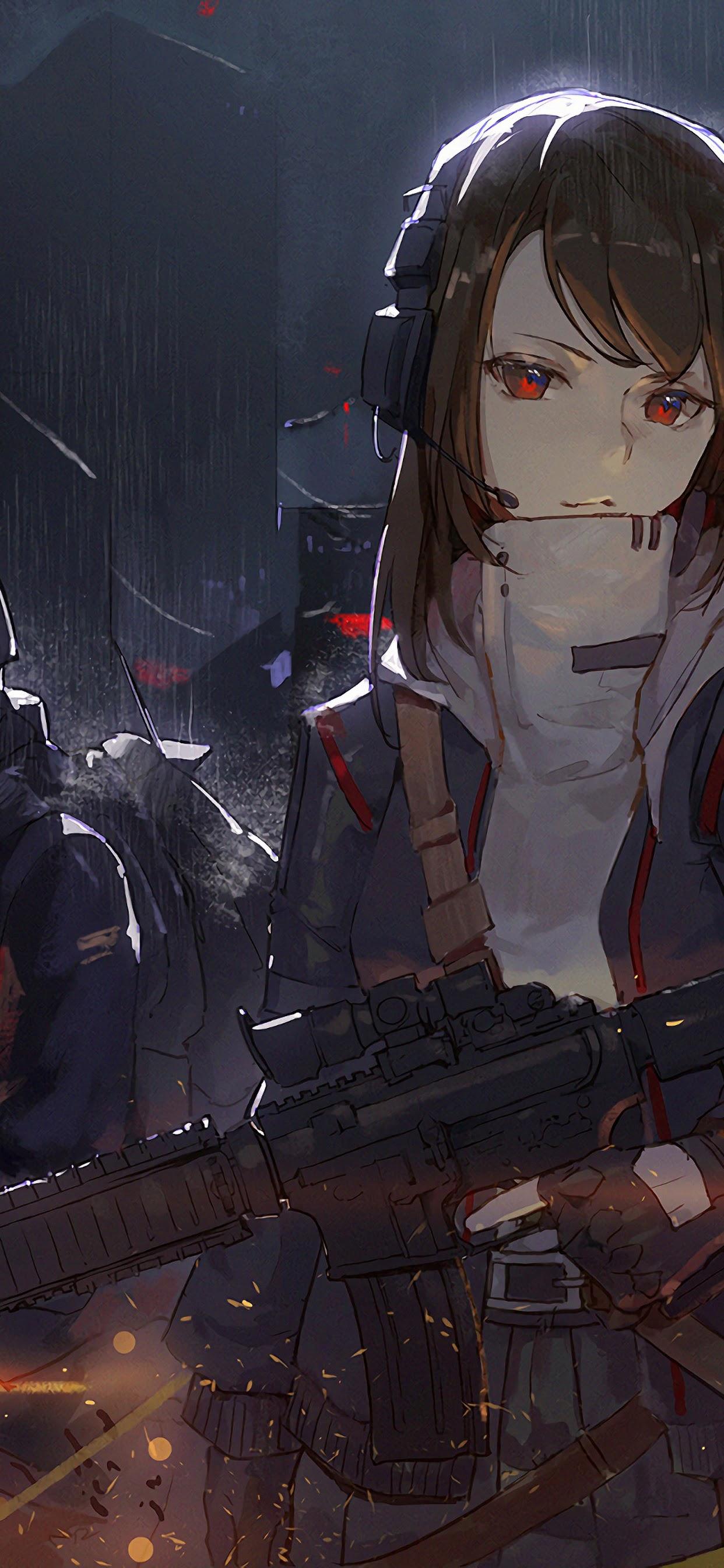 Anime Girl Soldier 4K 3840x2160 Wallpaper