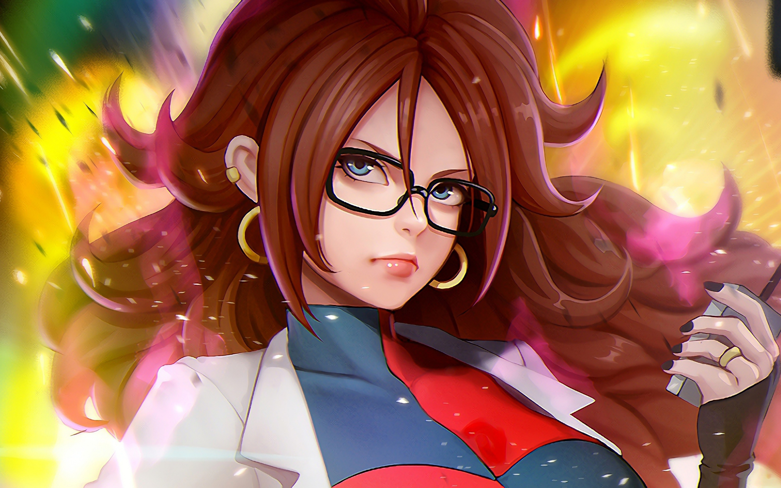 Download 2560x1600 wallpaper hot, dragon ball fighterz, android 21