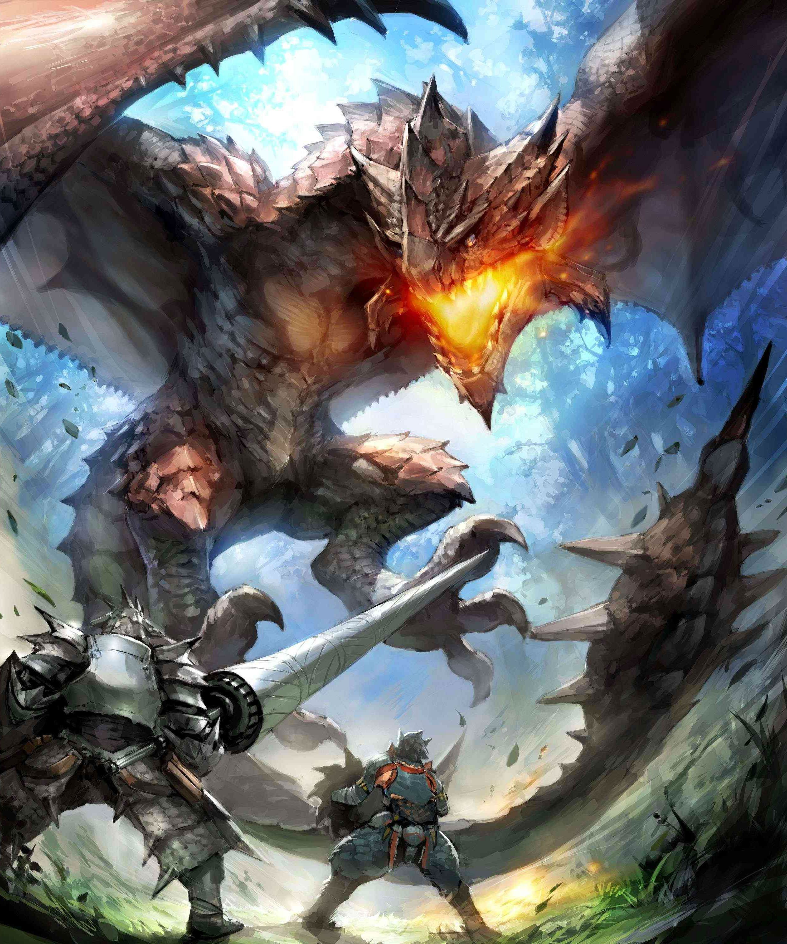 MONSTER HUNTER online mmo rpg fantasy hunting 1mhf action dragon