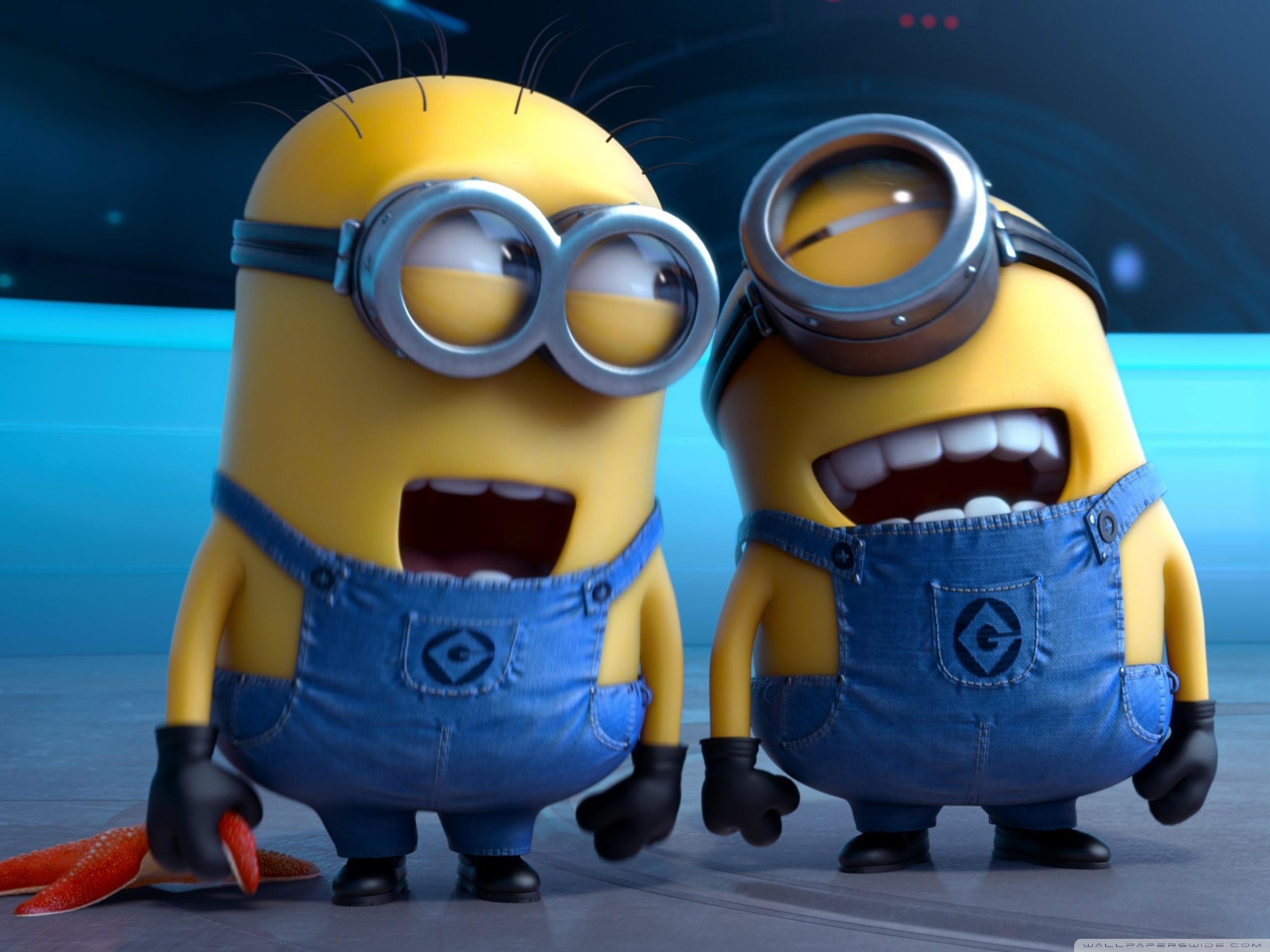Despicable Me 2 Laughing Minions Ultra HD Desktop Background
