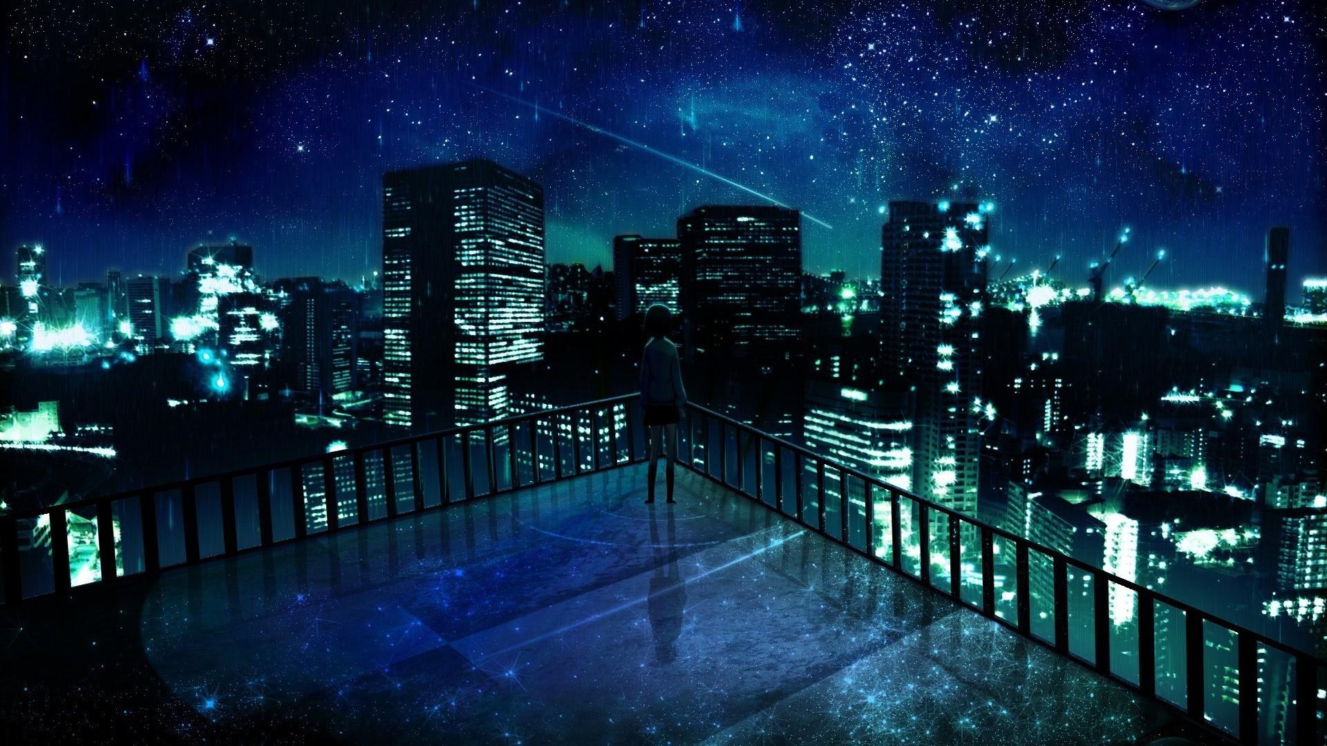 Free Wallpaper: Anime City Wallpapers Hd
