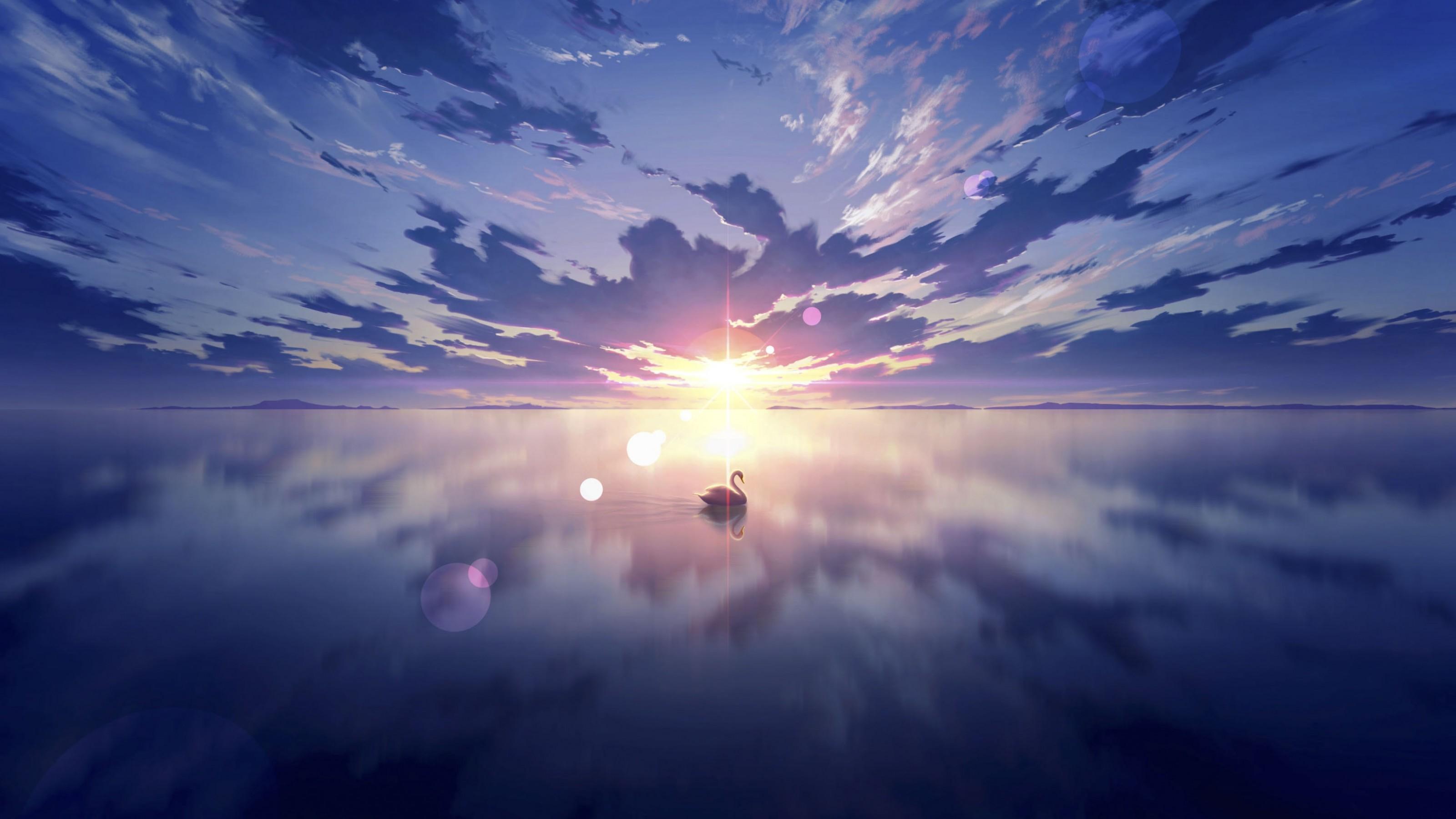 4k Scenery Sunset Anime Wallpapers - Wallpaper Cave