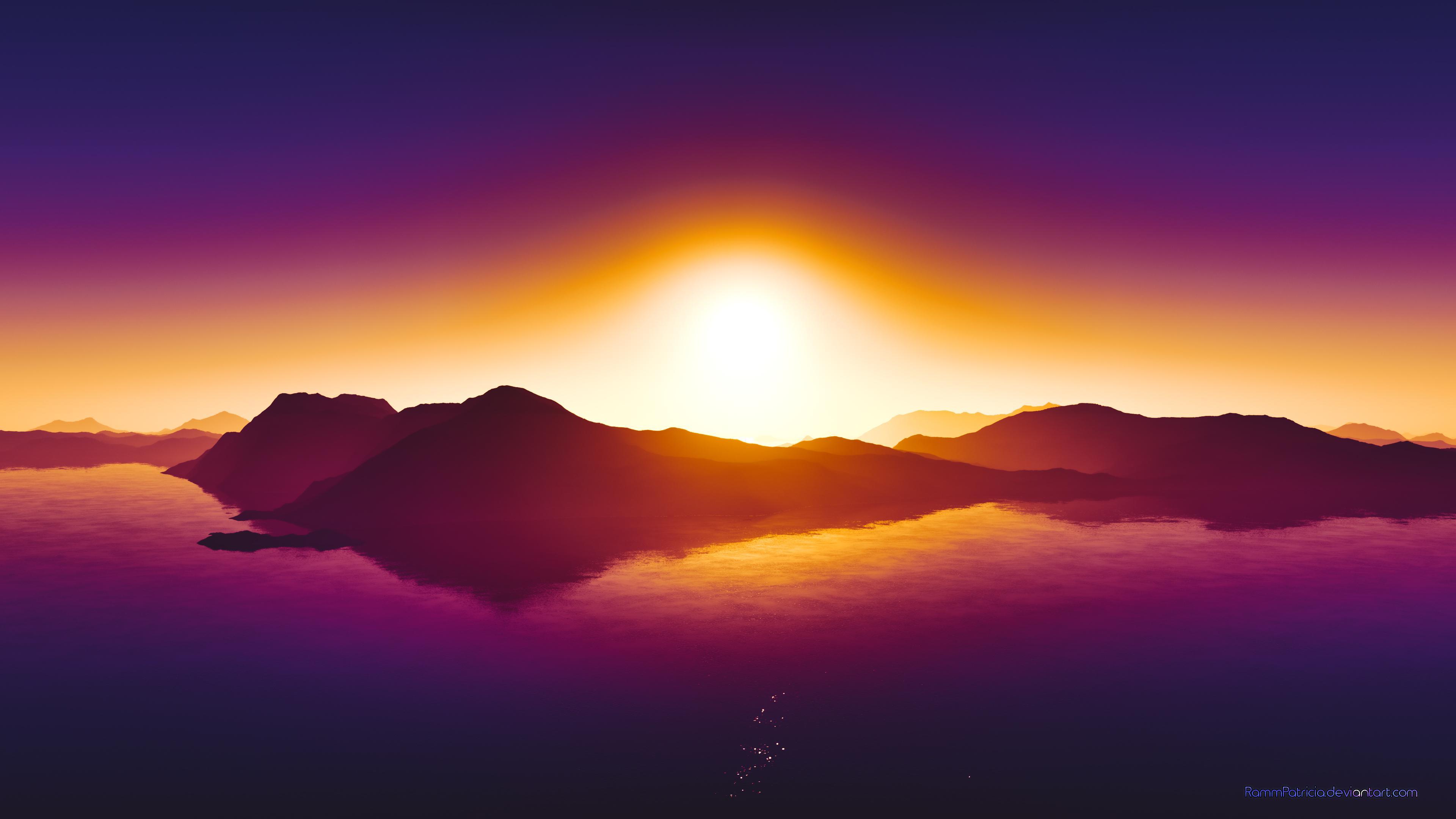 4k Summer Sunset Wallpaper, HD Nature 4K Wallpaper, Image