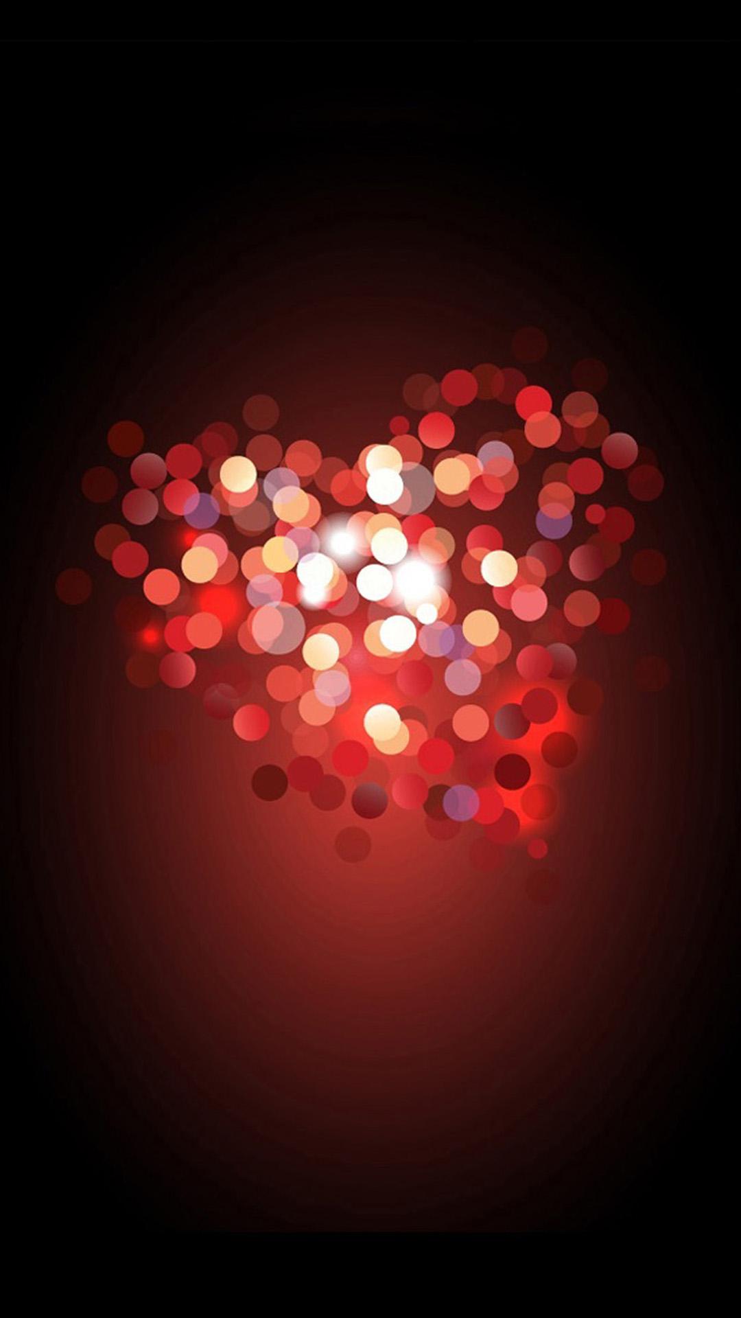 Love Heart Bokeh Android wallpaper HD wallpaper