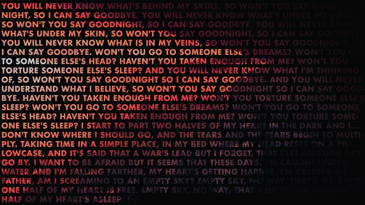 Wallpaper Twenty One Pilots, Lyrics, 4K, Music