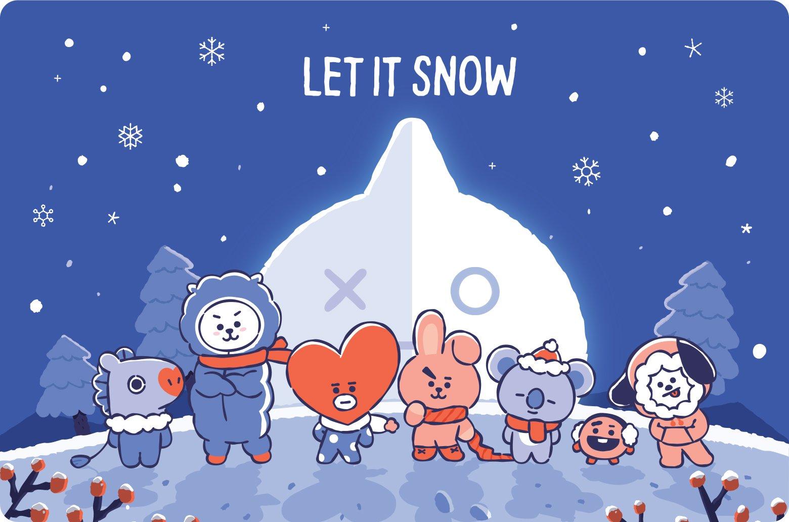 Bt21 Winter Wallpapers Wallpaper Cave