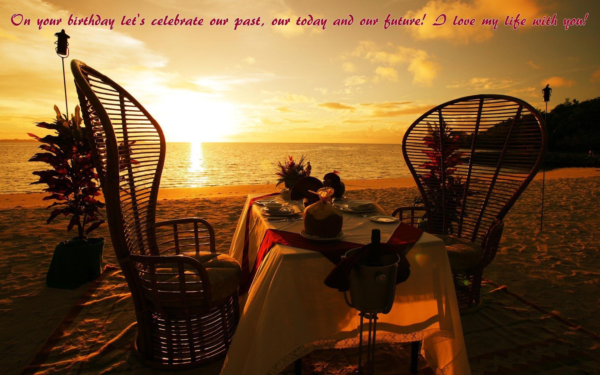 Happy Birthday To Love HD Wallpaper, Messages & Quotes. Beach