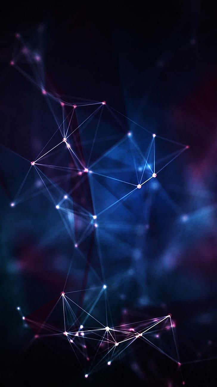 HD wallpaper: abstract, Optic fiber, dark, digital art, lines