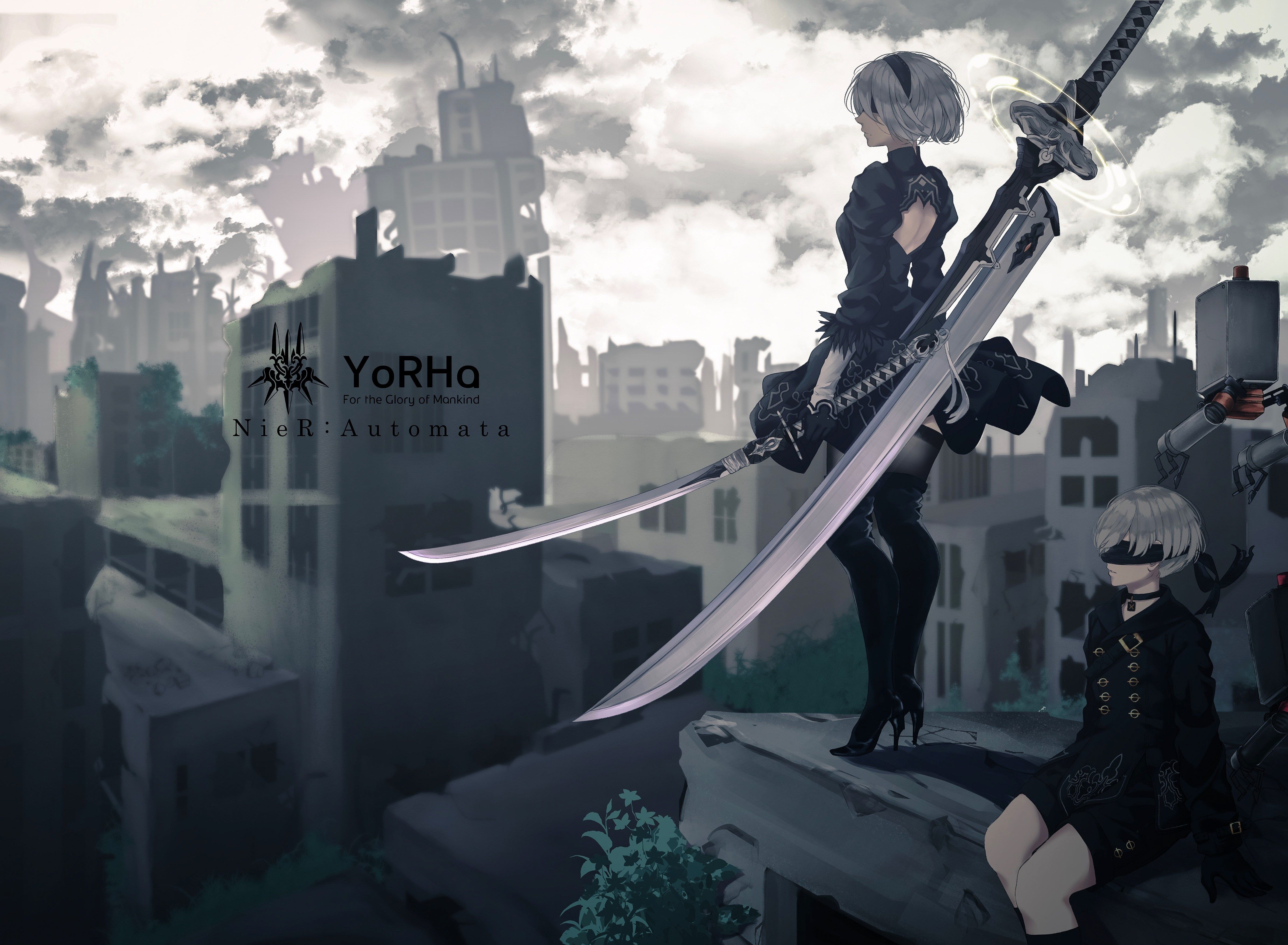 Background In High Quality automata. Nier automata, Automata, Nier automata game