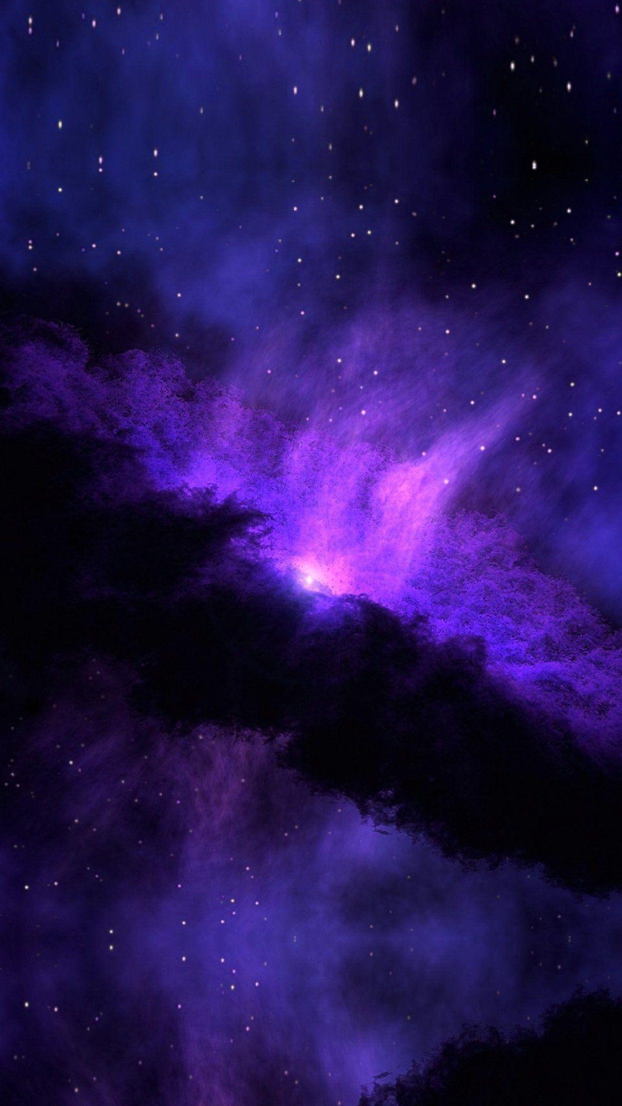 Blue Purple Galaxy Nebula Wallpaper Free Blue Purple Galaxy
