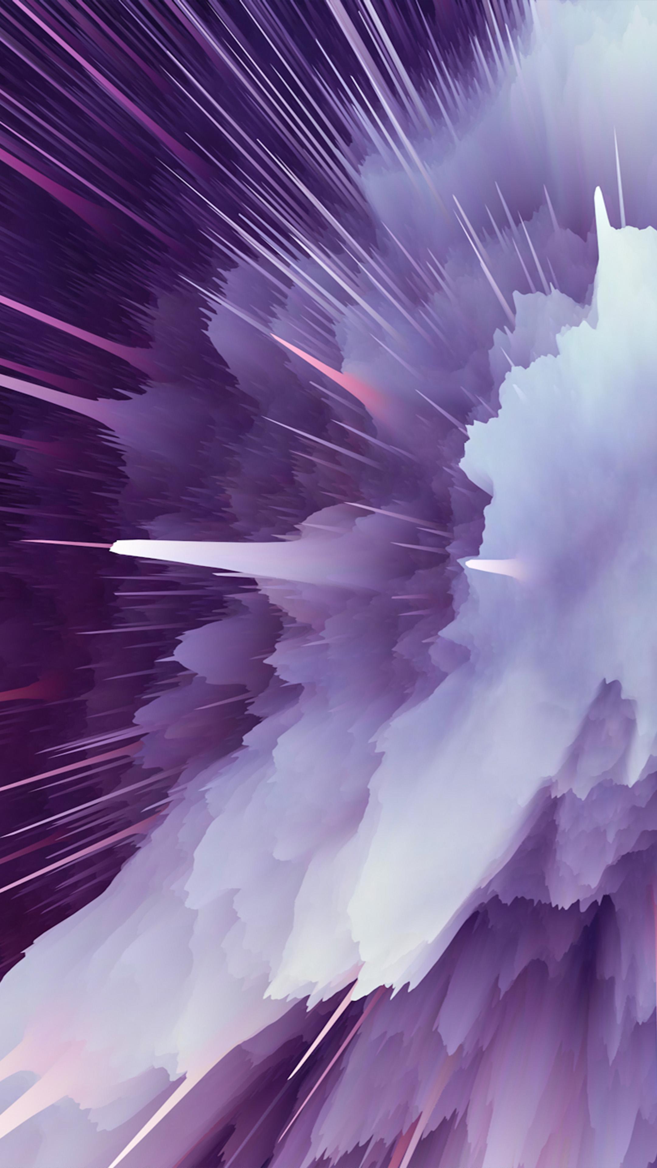 Purple Particle Explosion 4K Ultra HD Mobile Wallpaper