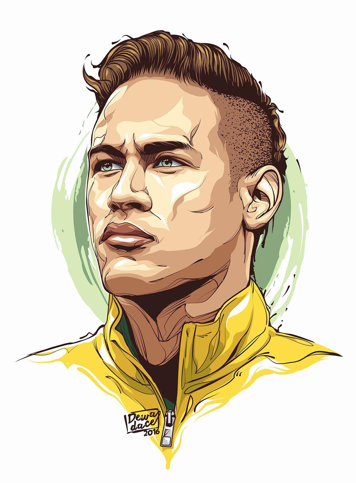 newmar jr. Neymar jr wallpaper, Soccer art, Football player drawing