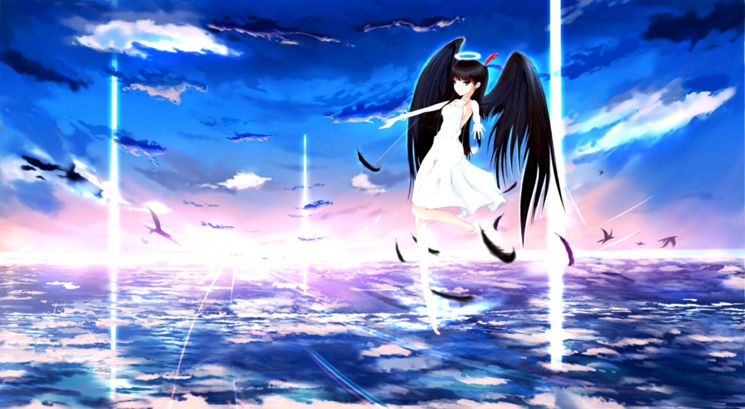 Anime Angel Wings Wallpaper Free .hdwallpapergallerys.blogspot.com