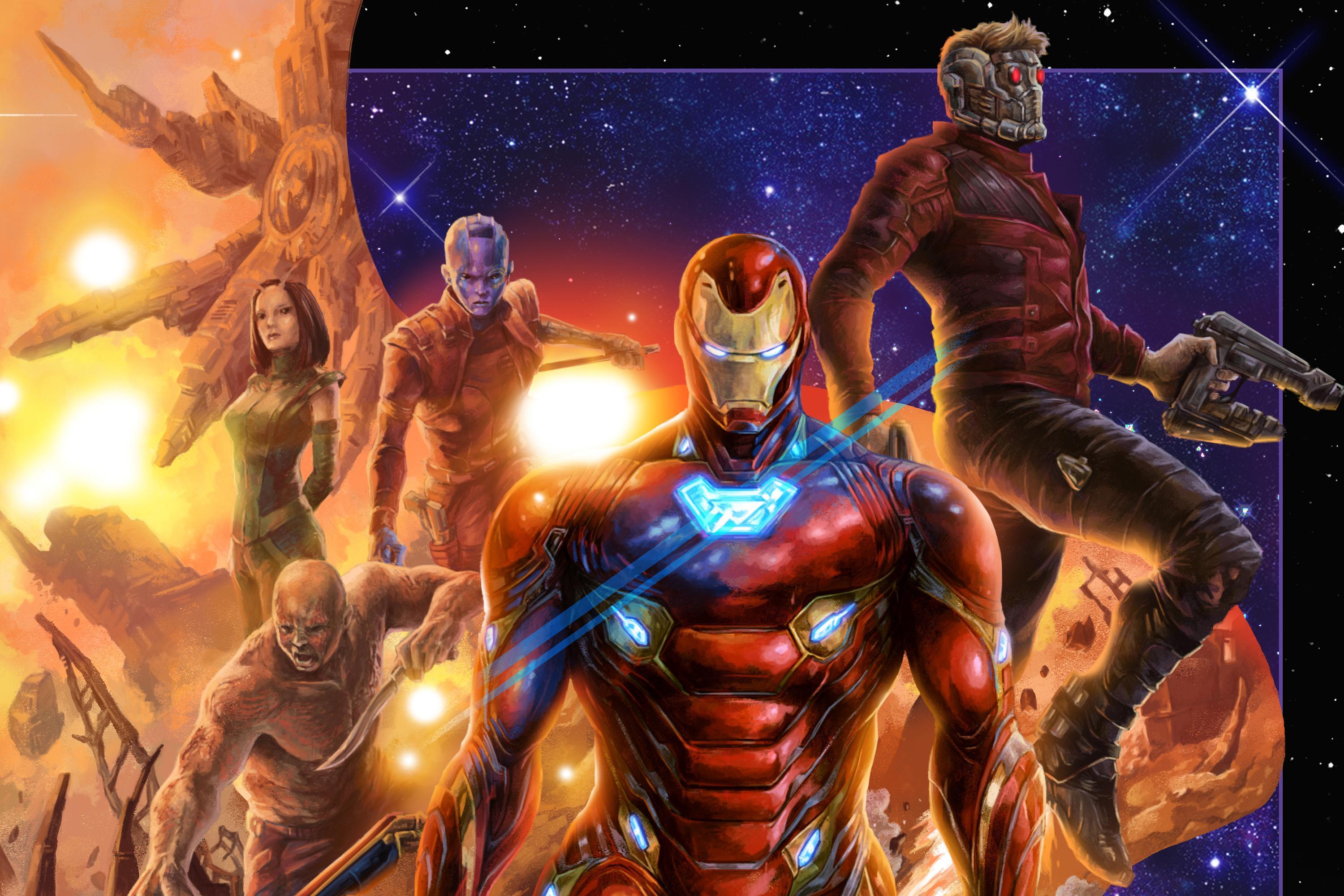 Avengers Infinity War 4k Artworks 3000x2001 Resolution