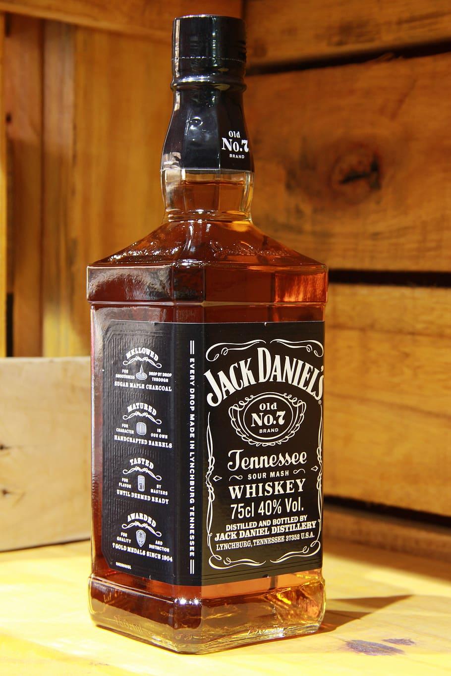 HD wallpaper: whiskey, jack daniel's, whiskey imported, alcohol, drink, bottle
