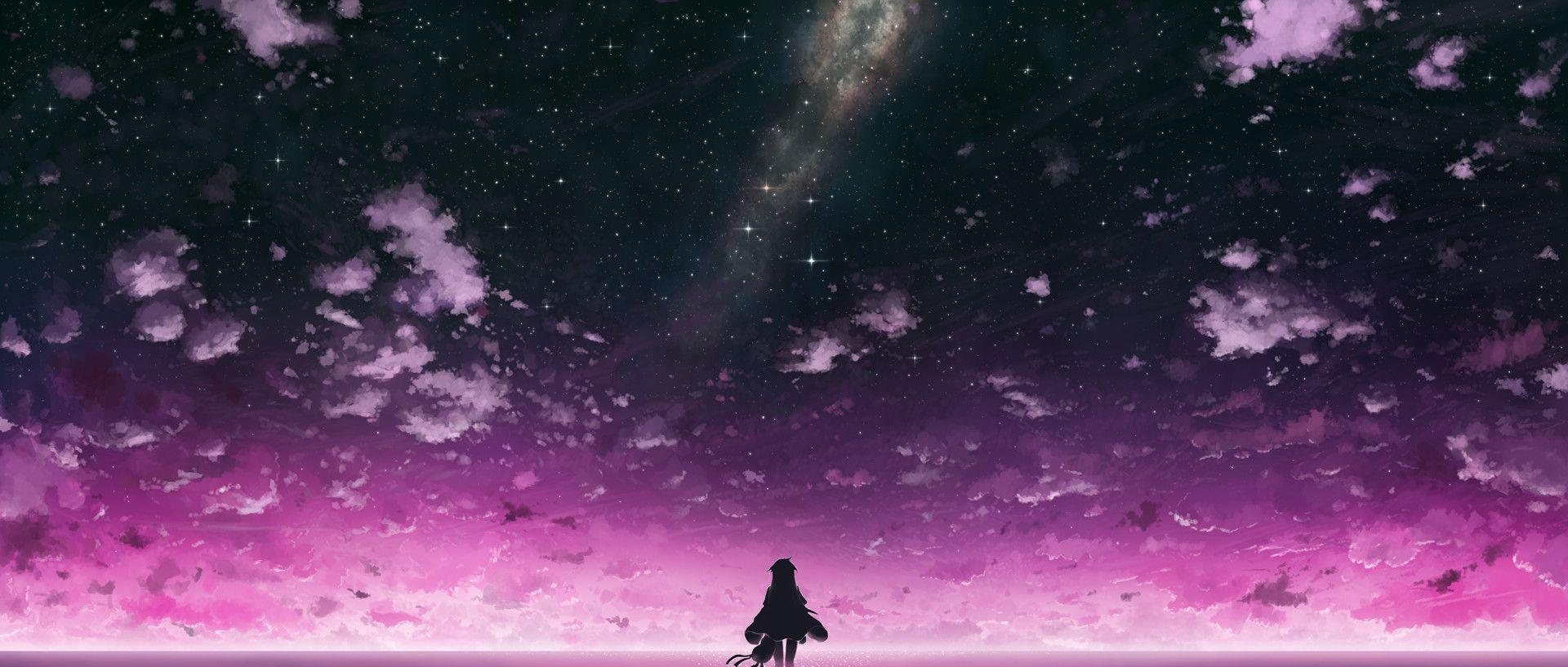 Asu No Yozora Shoukaihan HD Wallpaper. Little Busters, Purple Sky