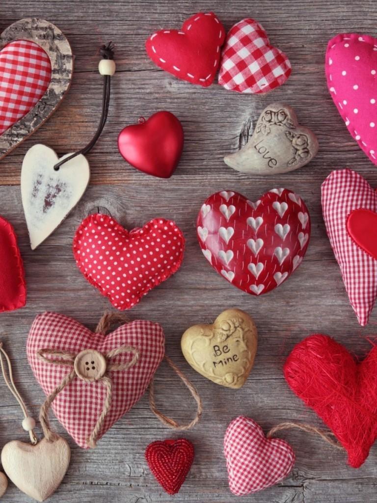 Valentine's Day, Hearts, Love, Top Wallpaper iPhone X