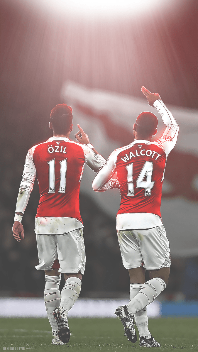 Daniel #Ozil & Theo #Walcott. #AFC Phone