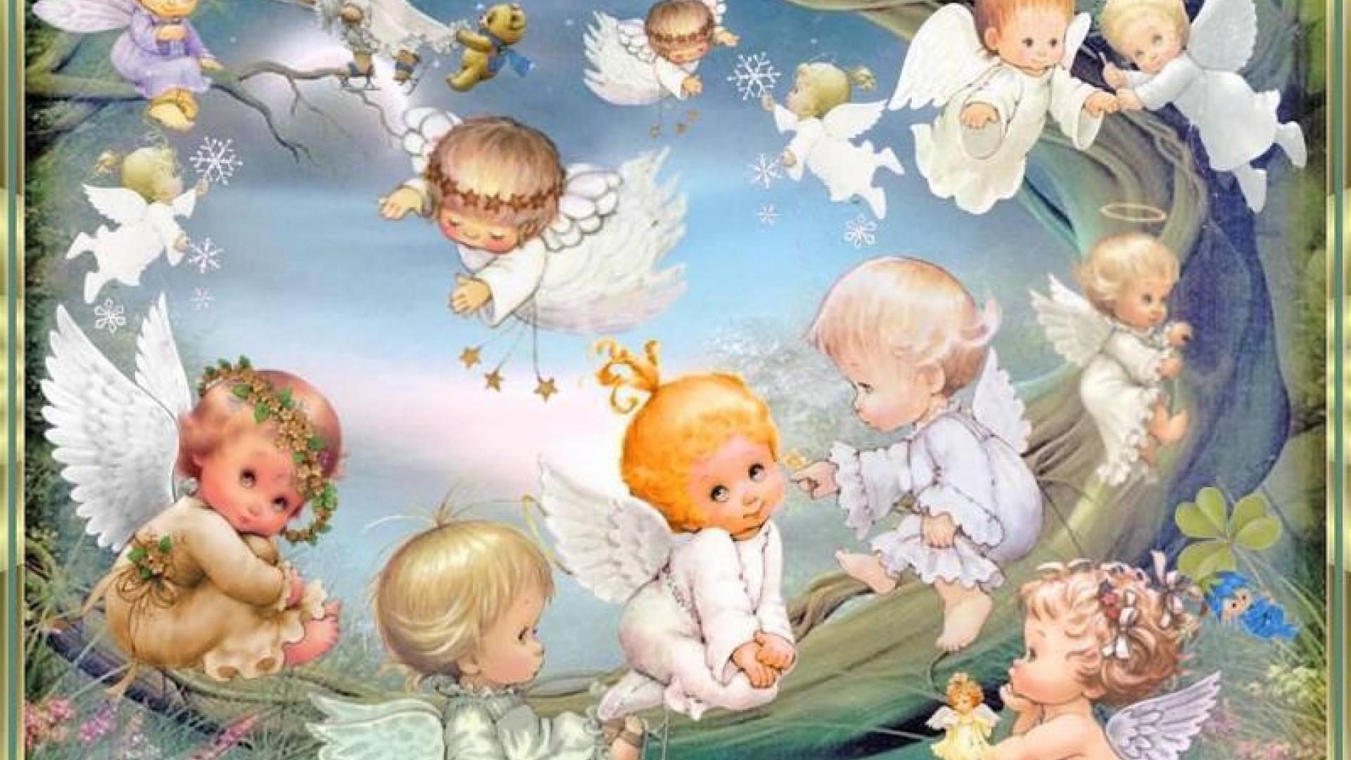 Wallpaper Baby Angels