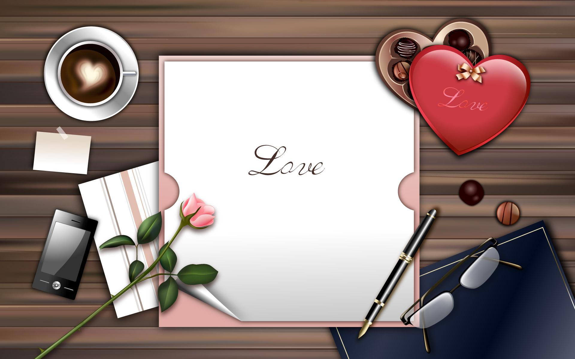 Letter of Love on St. Valentine's Day wallpaper and image