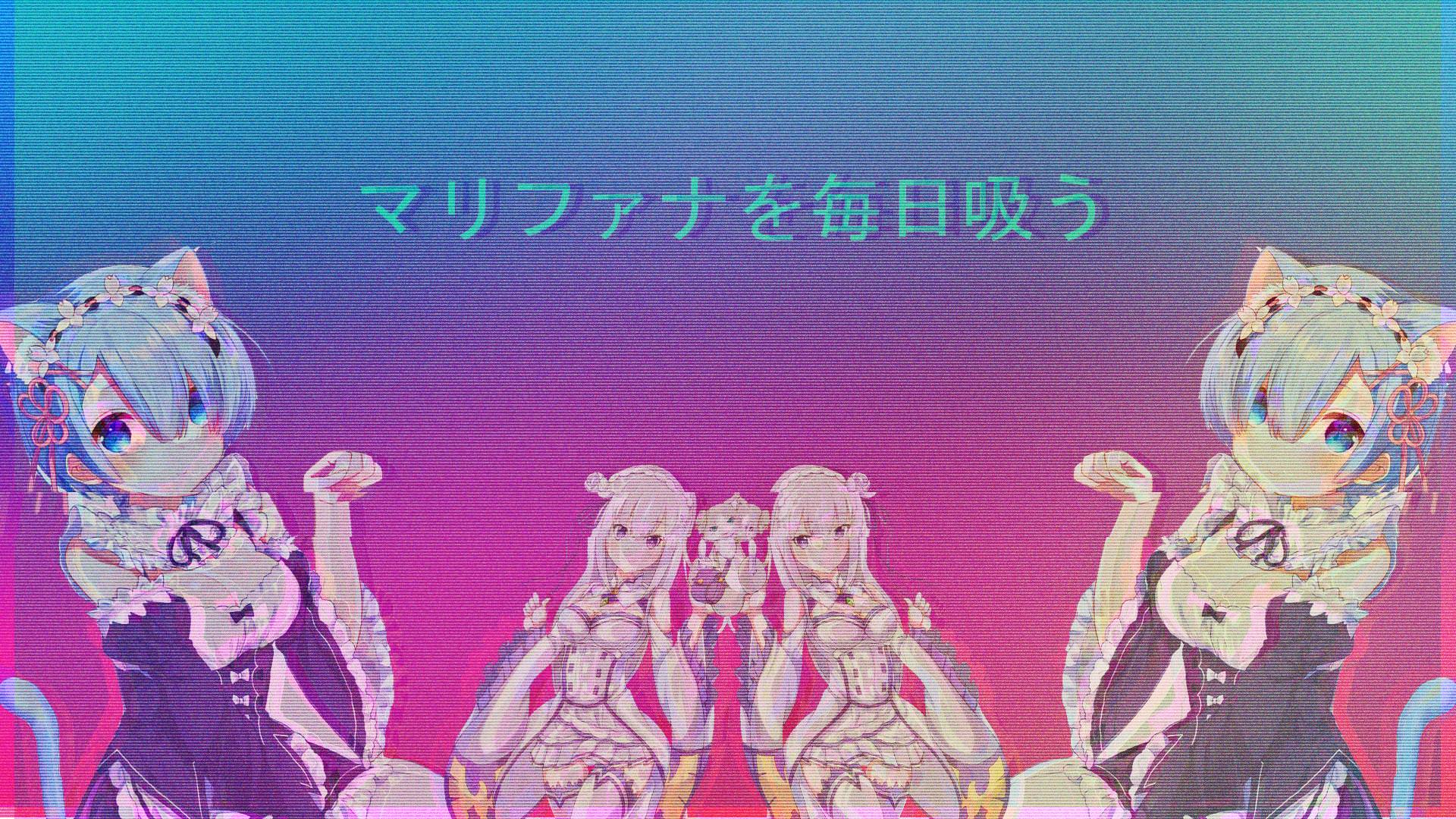 anime ｖａｐｏｒｗａｖｅ Wallpaper