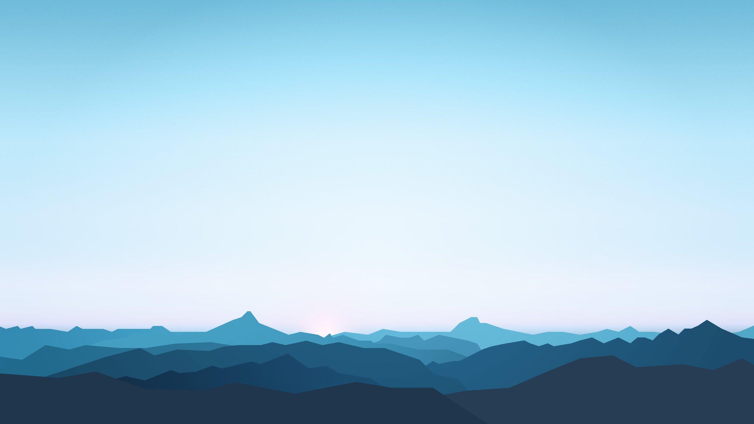 Minimal Mountains Wallpaper for Galaxy S iPhone X, & 5K