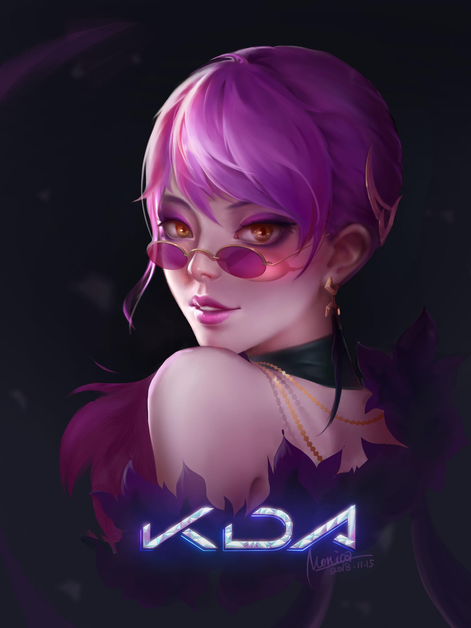 Kda Evelynn Mobile Wallpapers Wallpaper Cave