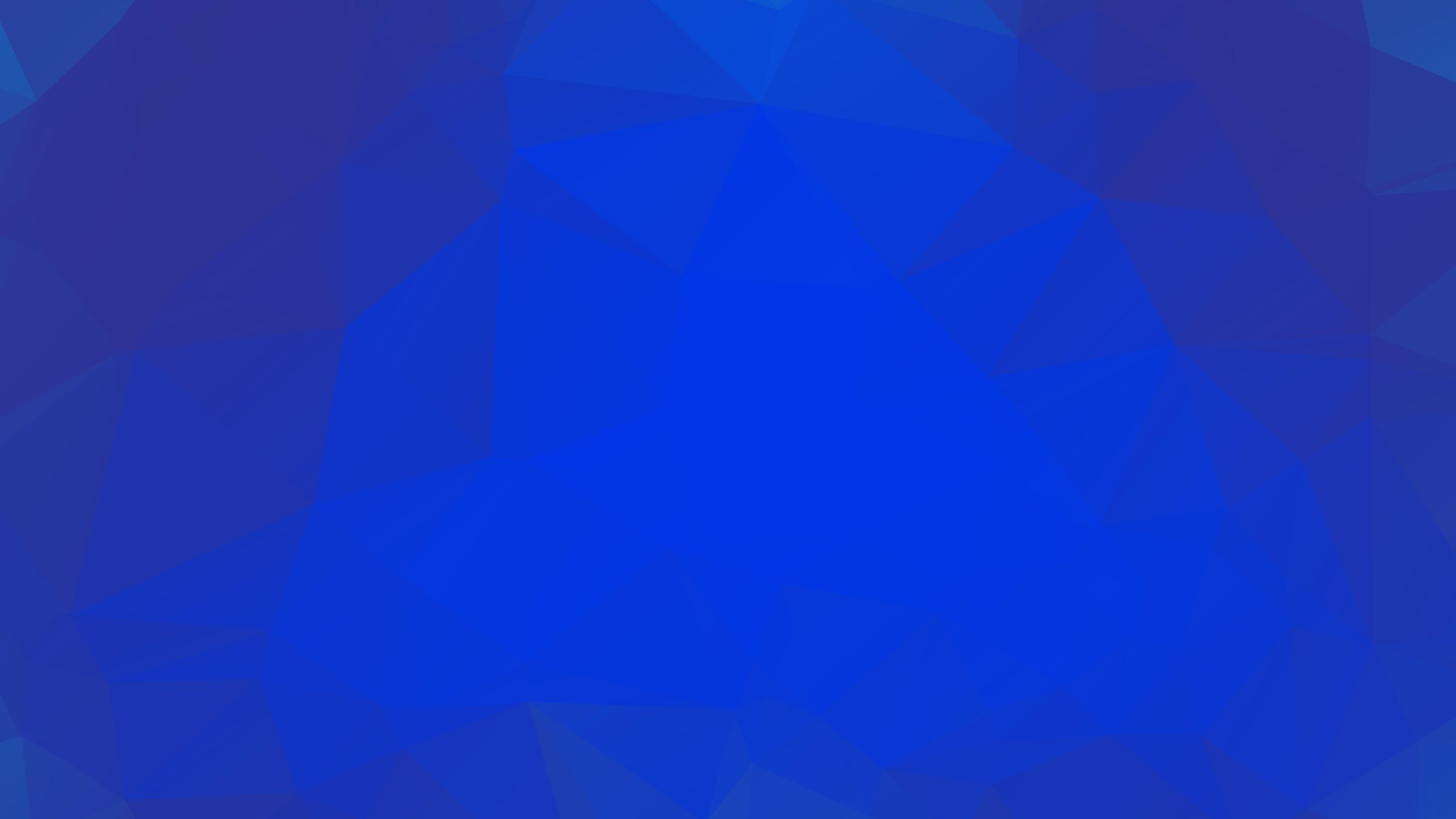 Low Poly Blue Geometry Artwork 8K Wallpaper, HD