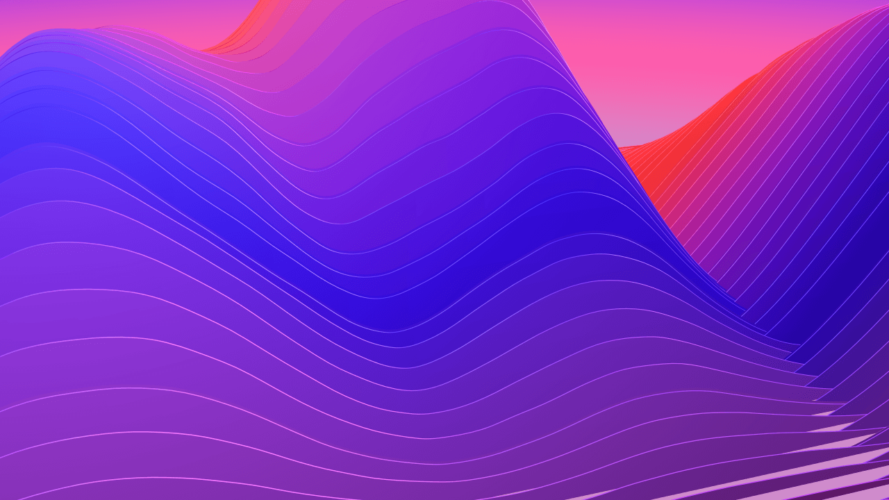 Wallpaper Gradient, Waves, Neon, iOS Colorful, iPhone X, HD