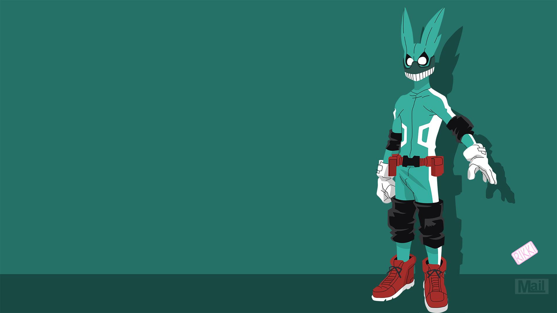 Izuku Midoriya Minimal Wallpaper, HD Minimalist 4K Wallpaper