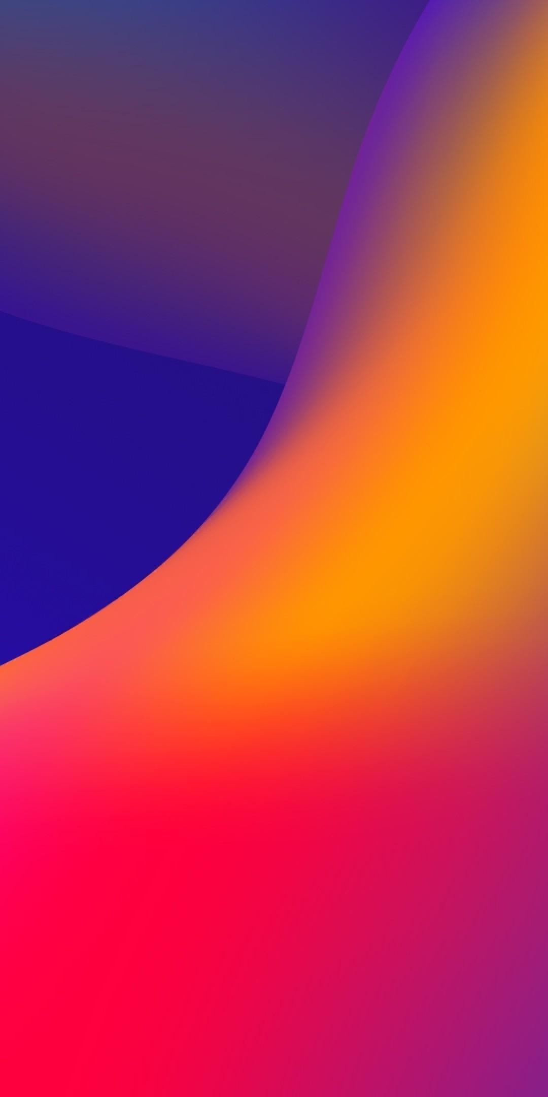 Download 1080x2160 Gradient Waves, Colorful Wallpaper for Huawei