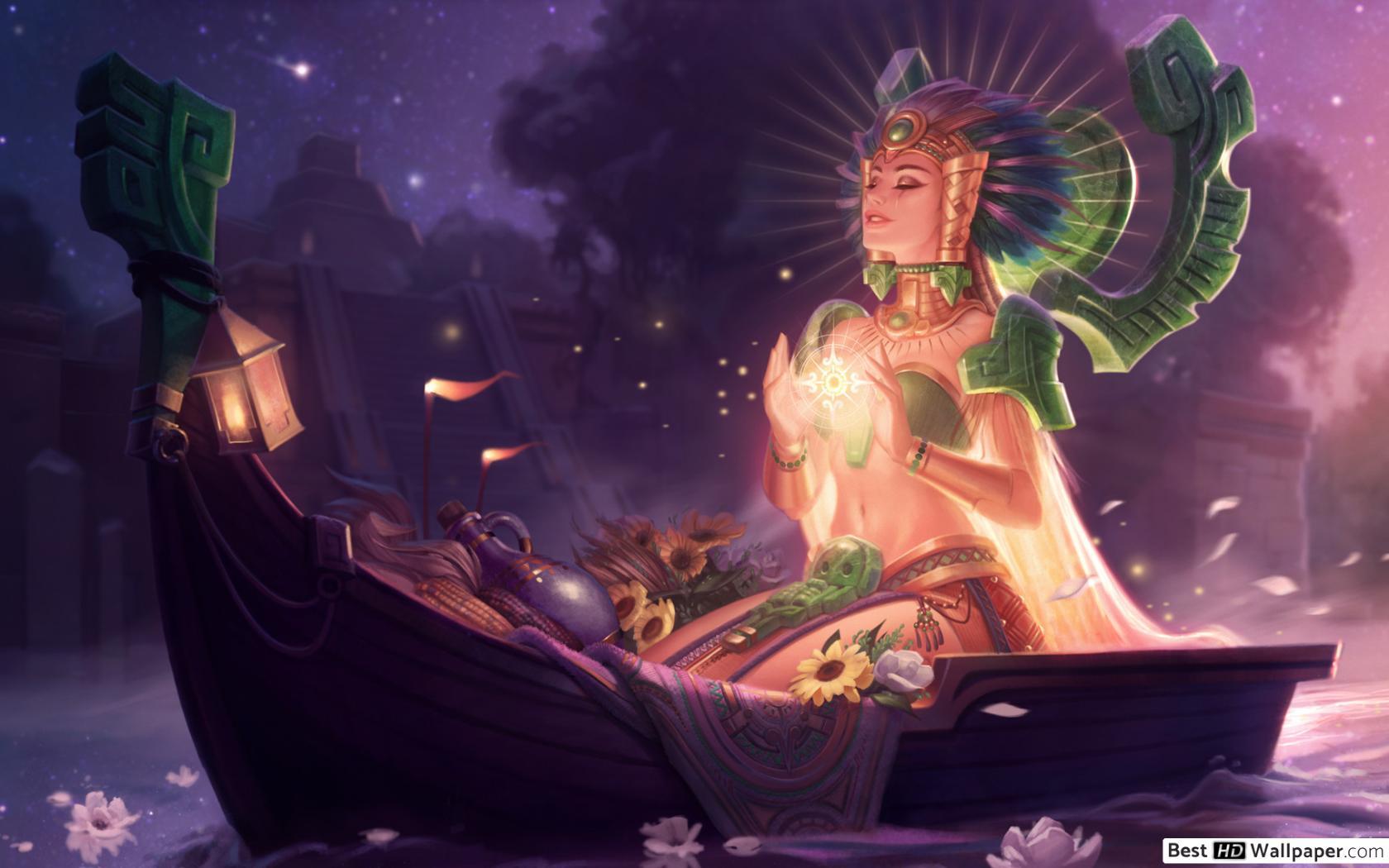 League Of Legends Goddess Karma HD wallpaper download