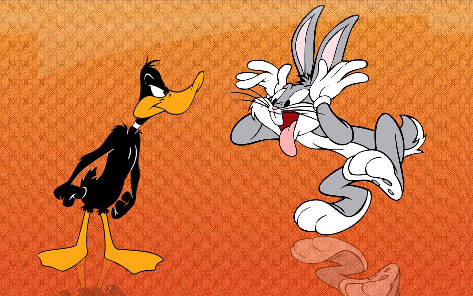 Bugs Bunny And Daffy Duck Funny Cartoon HD Wallpaper 1920x1200