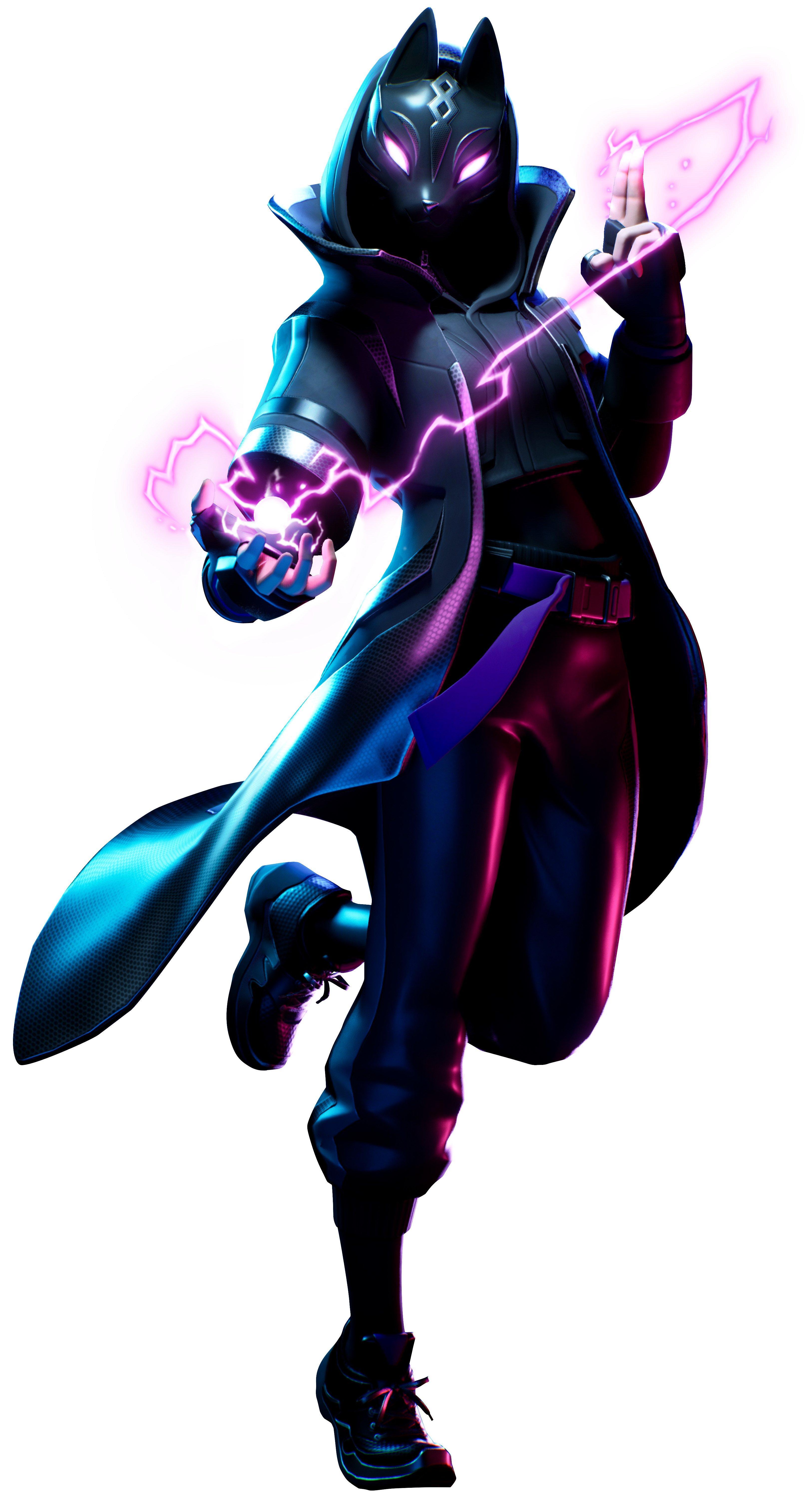 4K Wallpaper Catalyst Outfit Dark Version Fortnite Season X