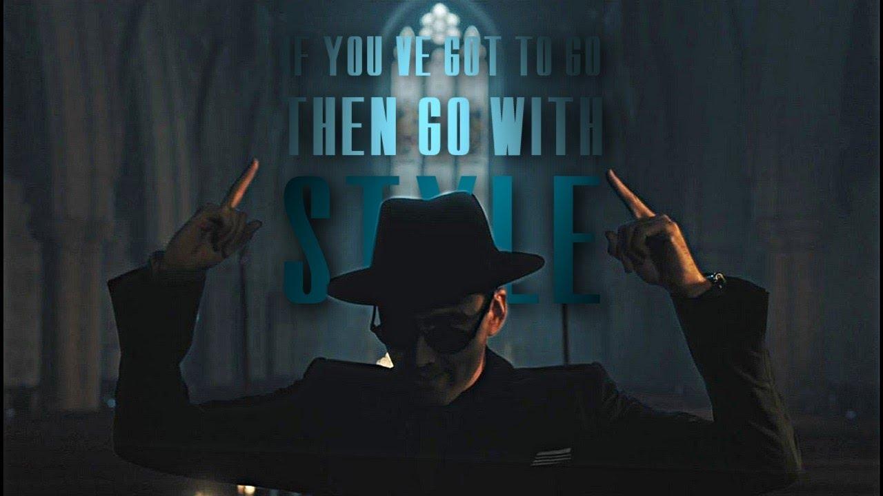 crowley.. if you've got to go, then go with style good omens