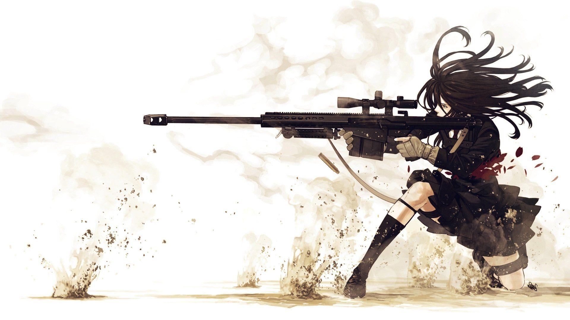 Anime Original Sniper Girl Radioactive Anime Wallpaper. Cool