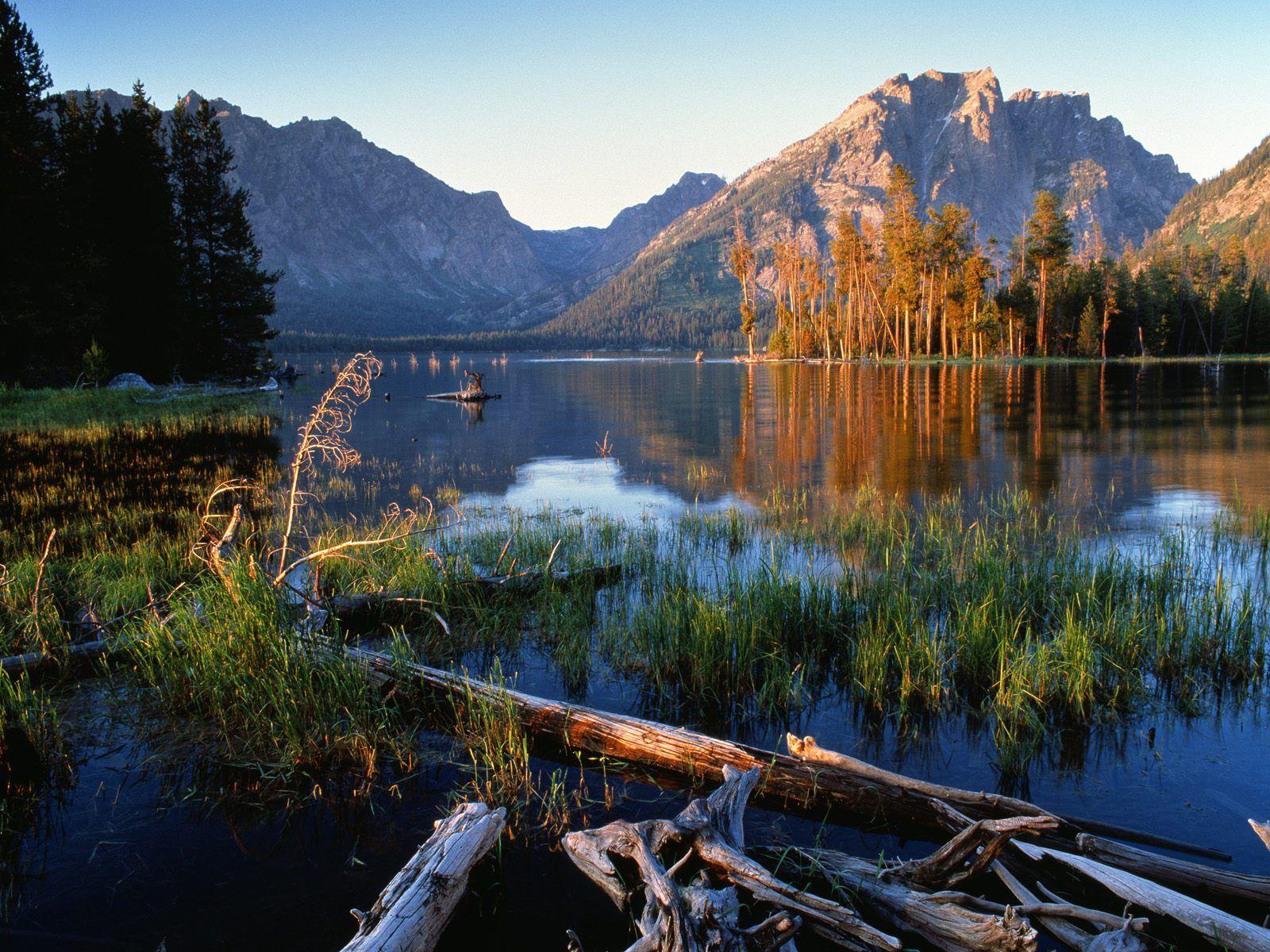 Jackson Lake at sunrise, Grand Teton National Park. Gorgeous