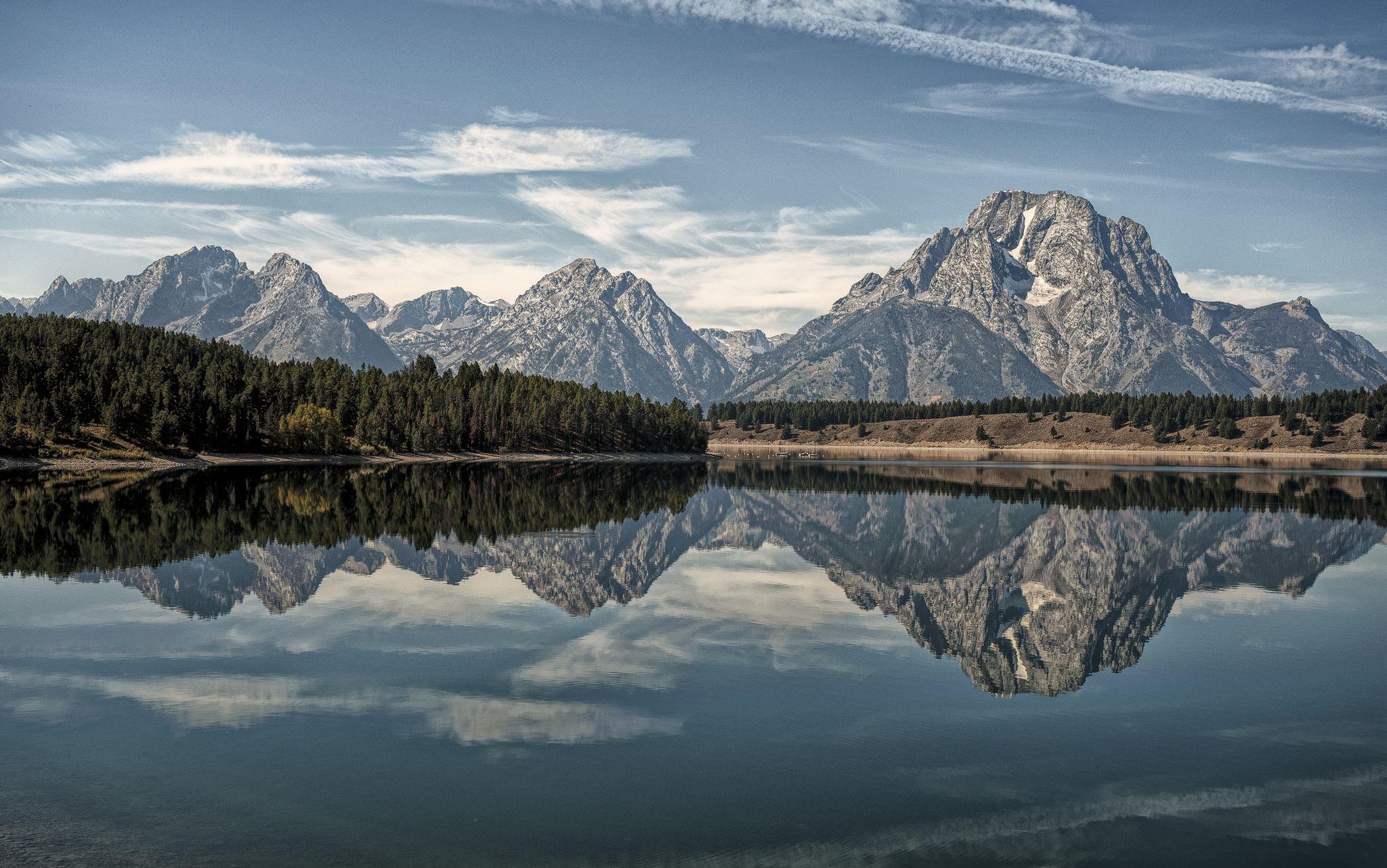 Wallpaper of Oxbow Bend Lake, Grand Teton National Park background