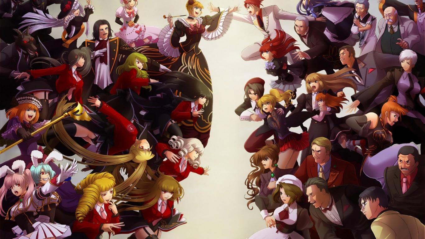 Free download anime characters all together wallpaper all anime
