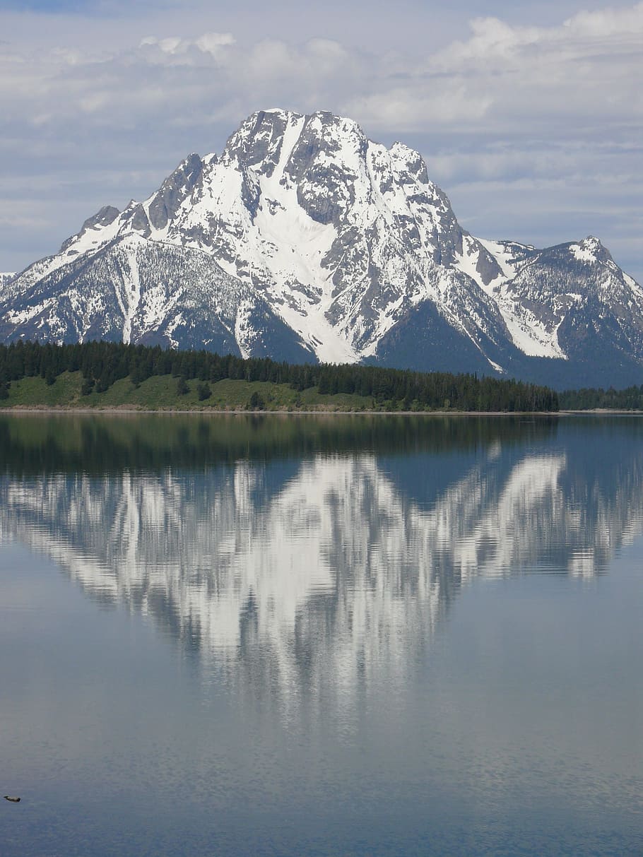 HD wallpaper: Jackson Lake, Grand Teton, Mountains, usa, landscape